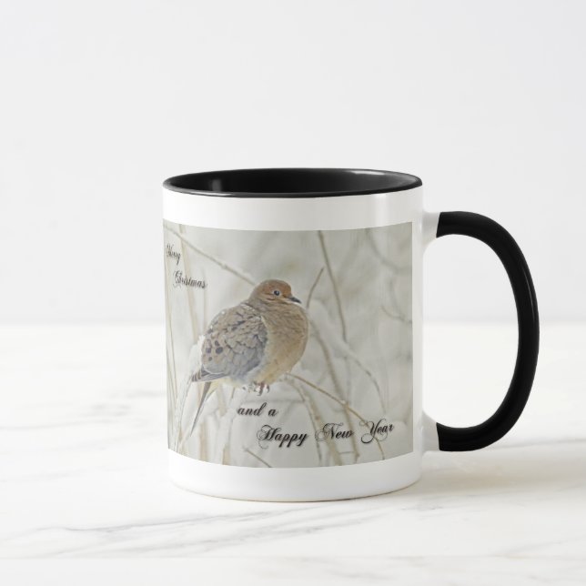 Mug Noël et Nouvel An - Dove de deuil (Droite)