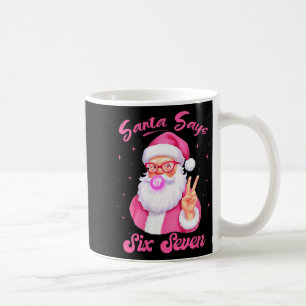 Mug Noël féminin dit six sept Noël 67 mème Xmas