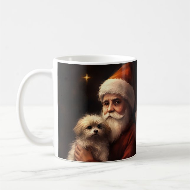 Mug Noël festif maltais avec le Père Noël  (Gauche)