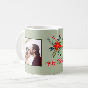 Mug Noël Festif Notre Première Famille 2 Photo Personn