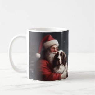 Mug Noël festif Springer Spaniel Santa Claus