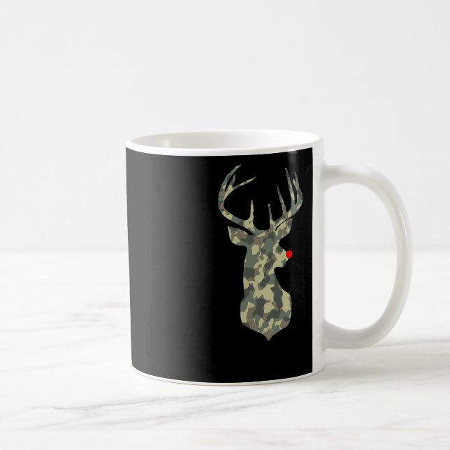 Mug Noël Fête Rudolf Reindeer Rouge Nez Camo Hu (Droite)