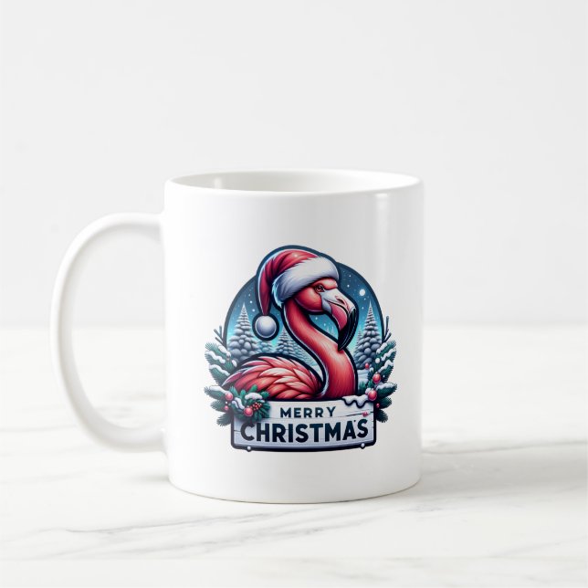 Mug Noël Flamingo (Gauche)