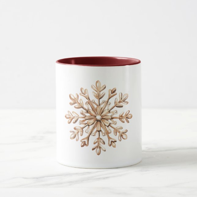 Mug Noël flocon de neige à la crème (Centre)