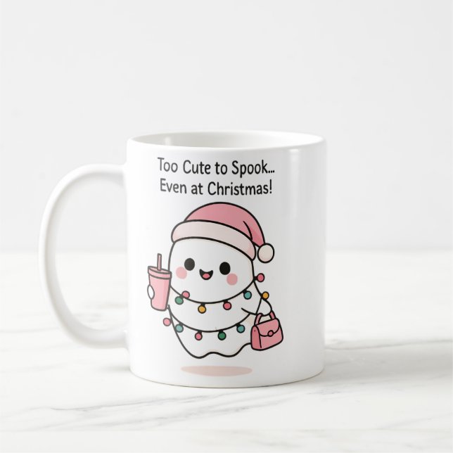 Mug Noël Ghost Cute Kawaii (Gauche)