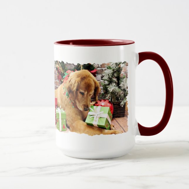 Mug Noël - golden retriever - Addison (Droite)