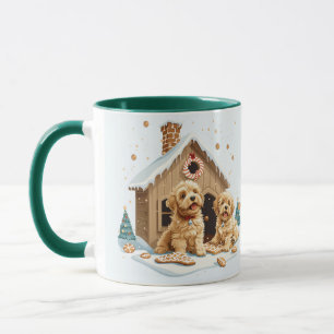 Mug Noël Golden Retriever Dogs Gingerbread House