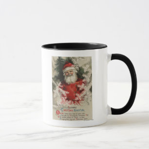 Mug Noël GreetingSanta dans les branches blanches