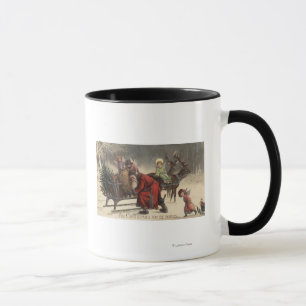 Mug Noël GreetingSanta et Sleigh