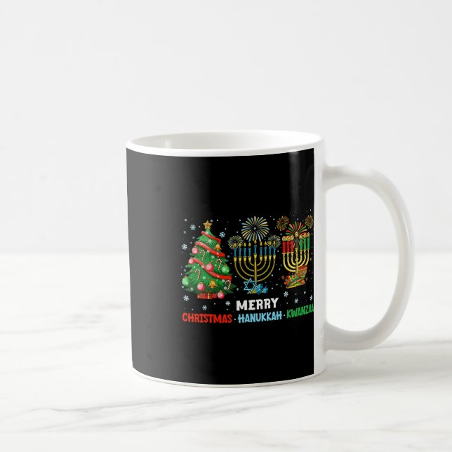 Mug Noël Hanoukka Kwanzaa Joyeux Joyeux Vacances Corre (Droite)