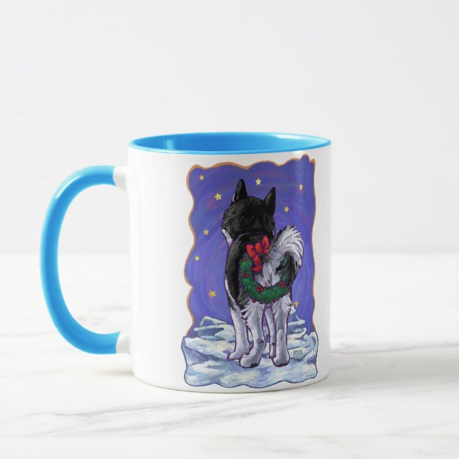Mug Noël Husky (Gauche)