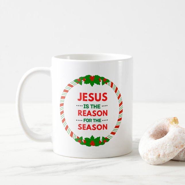 Mug Noël Jésus est la raison de la saison (Avec donut)