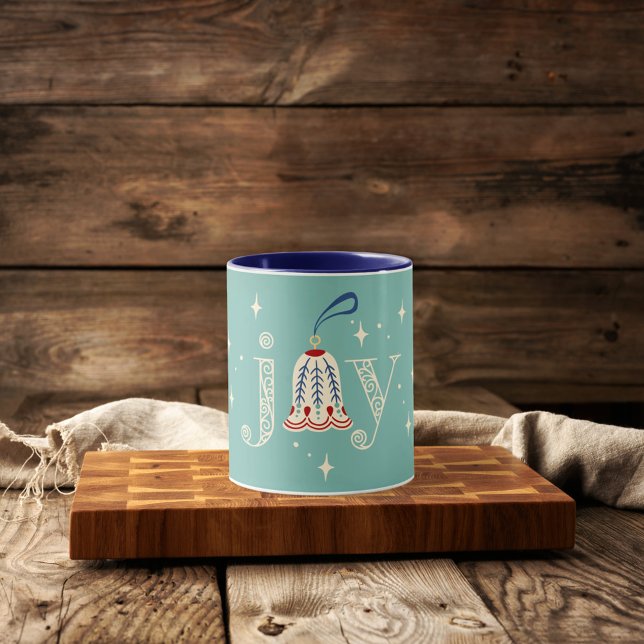 Mug Noël Joyeux et fête de l'ornement (Créateur téléchargé)