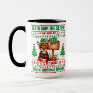 Mug Noël Joyeux Noël Pour Cerf Cadeau