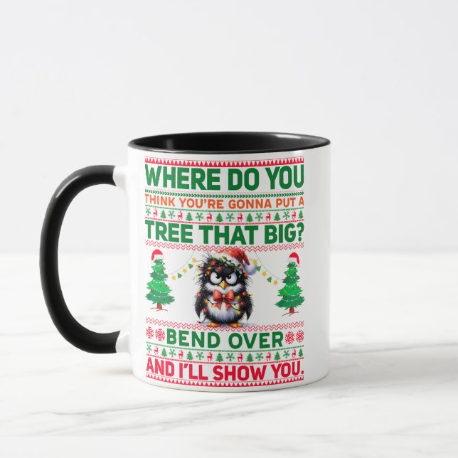 Mug Noël Joyeux Noël Pour Pingouin Cadeau (Gauche)