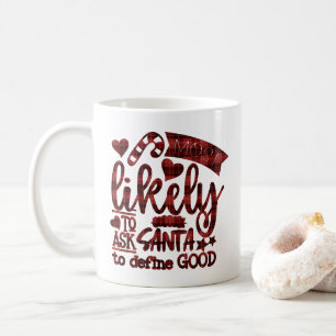Mug Noël le plus susceptible de demander Père Noël Pla