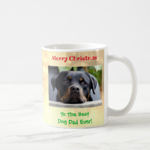 Mug Noël Meilleur Chien Papa Jamais Pet Photo