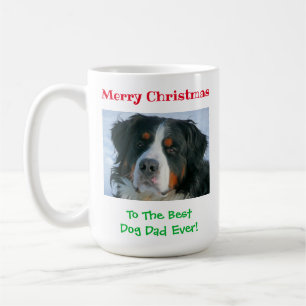 Mug Noël Meilleur Chien Papa Jamais Pet Photo