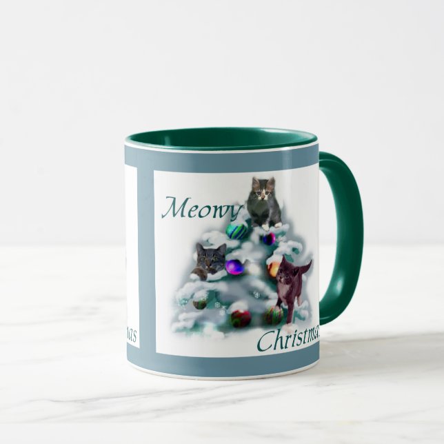 Mug Noël Meowy (Devant droit)