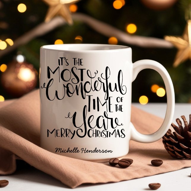 Mug Noël Merveilleux temps de l'année (It's the most wonderful time of the year! Enjoy this mug through the holidays)