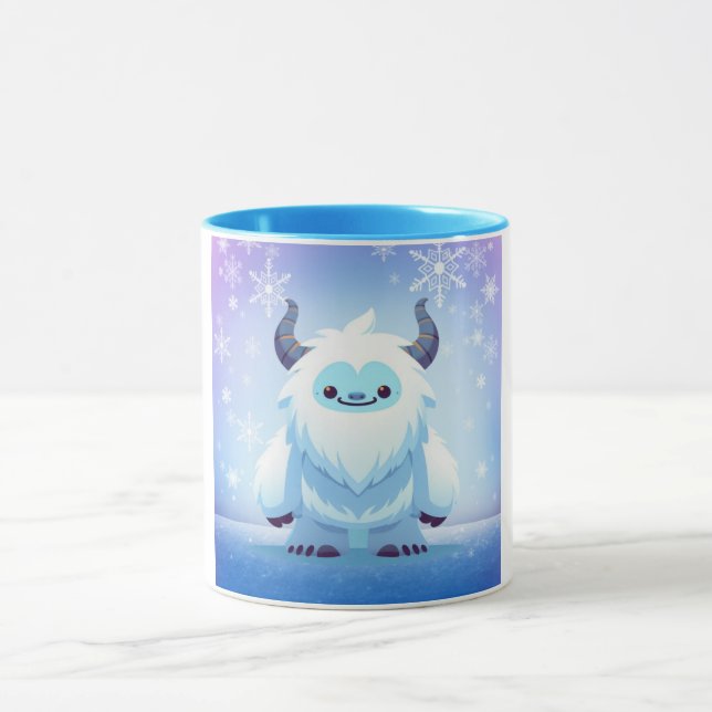 Mug Noël mignon/yeti d'hiver (Centre)