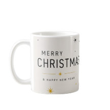 Noël moderne jaune noir et blanc