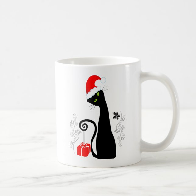Mug Noël moderne Kitty (Droite)