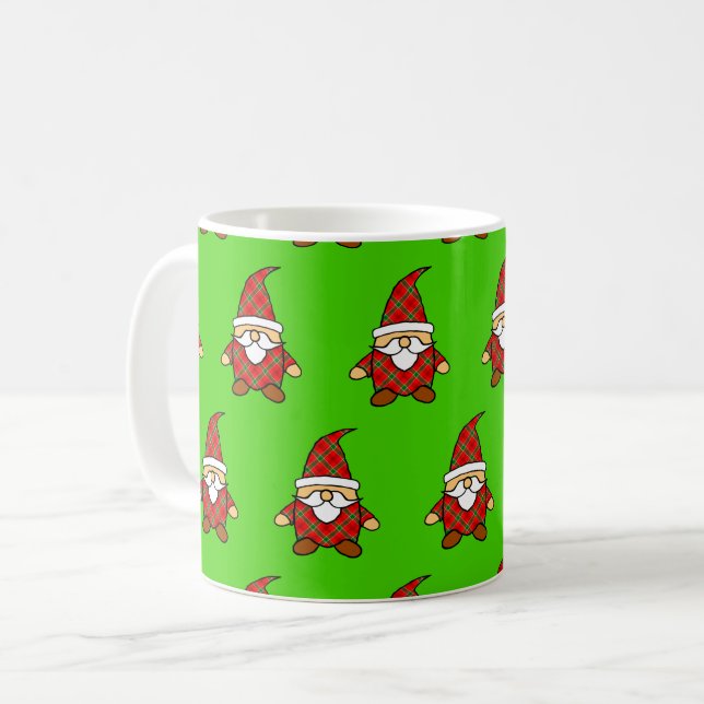 Mug Noël Motif du mignet Carton Gnome (Devant gauche)