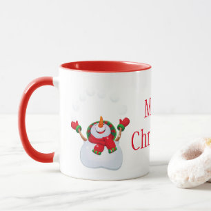 Mug Noël Mug-Snowman-Joyeux Noël