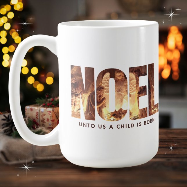 Mug NOEL Nativité Scène minimaliste Noël (Créateur téléchargé)