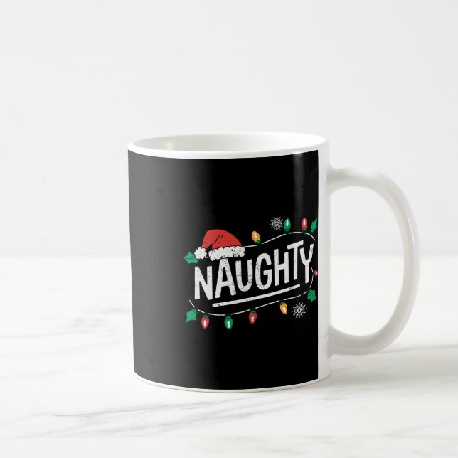 Mug Noël Naughty Nice Matching Funny Xmas Couple (Droite)