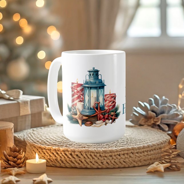 Mug Noël nautique personnalisable (Créateur téléchargé)
