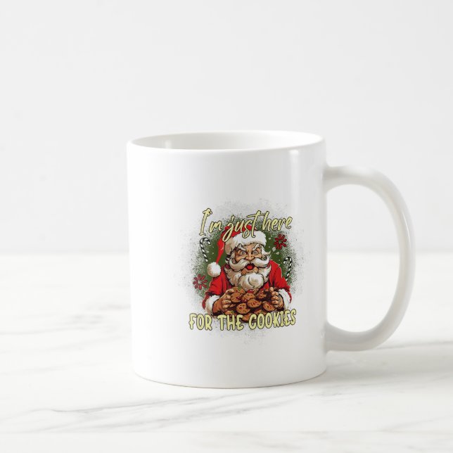 Mug Noël, Noël, je suis juste là pour les cookies (Droite)