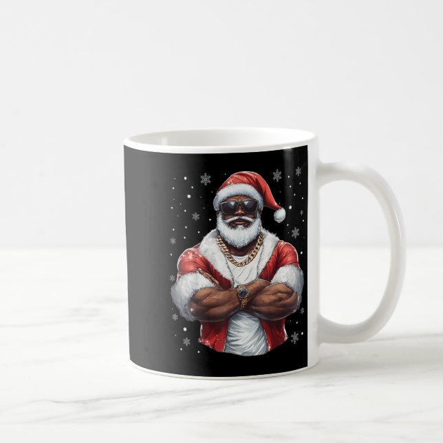 Mug Noël Noël Noël Noël Noël Cool Noir Africain Amer (Droite)