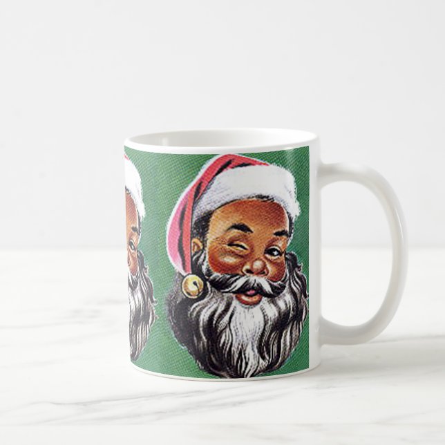 Mug Noël noir du Père Noël afro-américain (Droite)