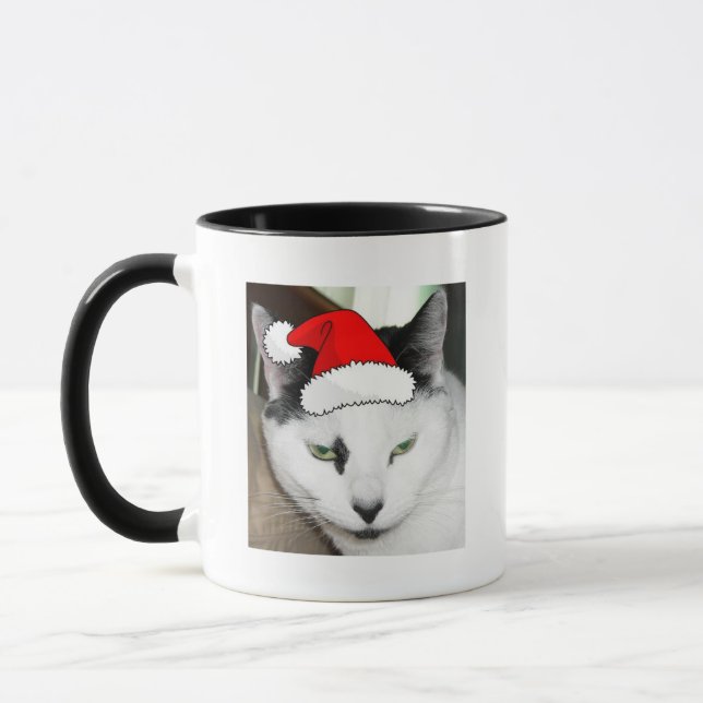 Mug Noël noir et blanc Kitten (Gauche)