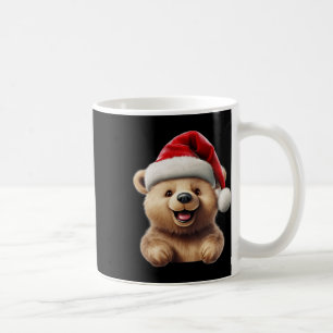 Mug Noël Ours Père Noël Chapeau Noël Funky Ours Noël O