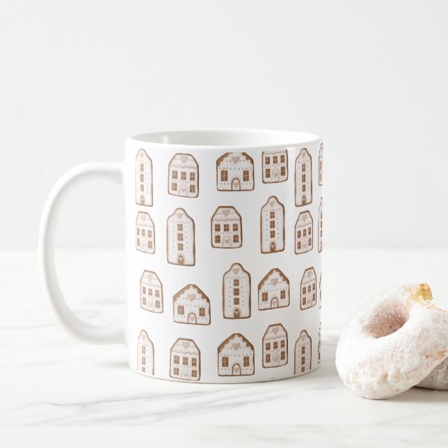 Mug Noël pain d'épices biscuits de vacances (Avec donut)