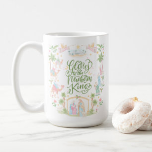 Mug Noël pastel Gloire au Roi nouveau-né