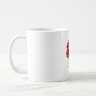 Mug Noël Père Noël équitation Français Chien-taureaux