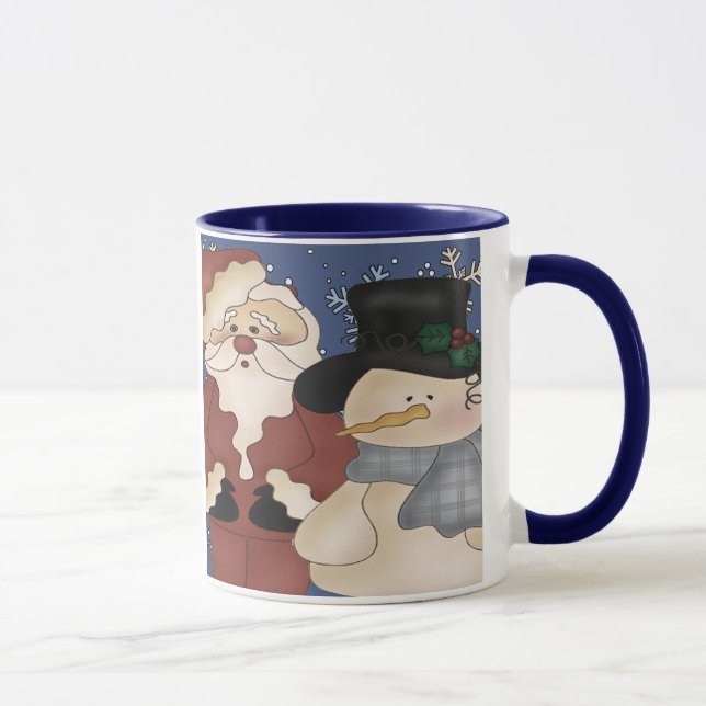 Mug Noël Père Noël et Snowman (Droite)
