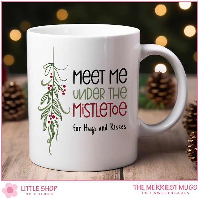 Mug Noël personnalisable sous le gui (Créateur téléchargé)