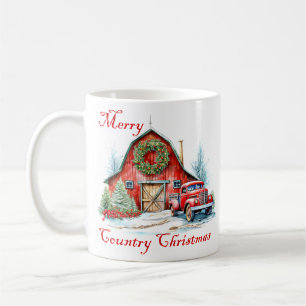 Mug Noël personnalisé à la campagne