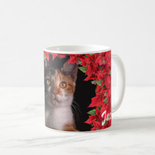 Mug Noël photo d'un animal de compagnie personnalisé