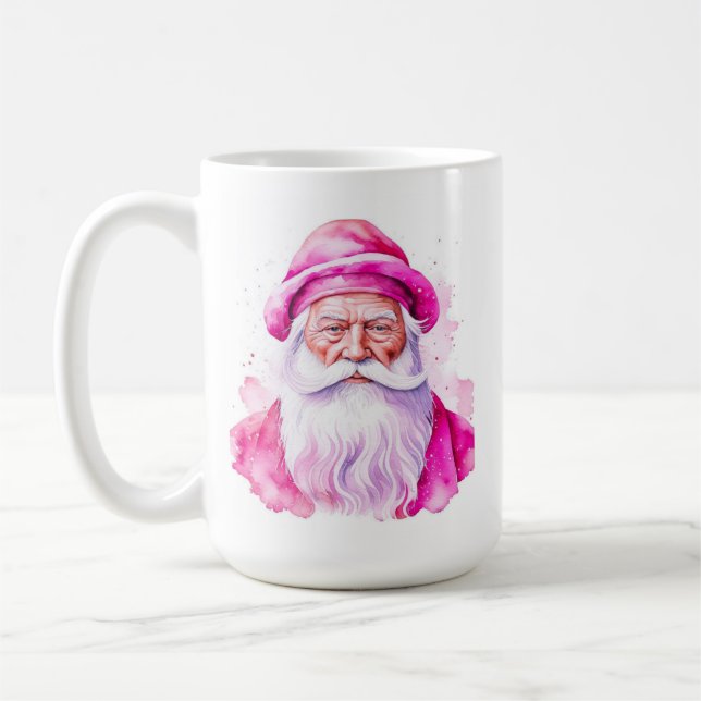 Mug Noël Pink et Snowman personnalisés (Gauche)