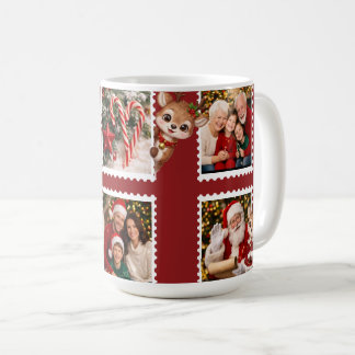 Mug Noël plat personnalisé pour les Fêtes