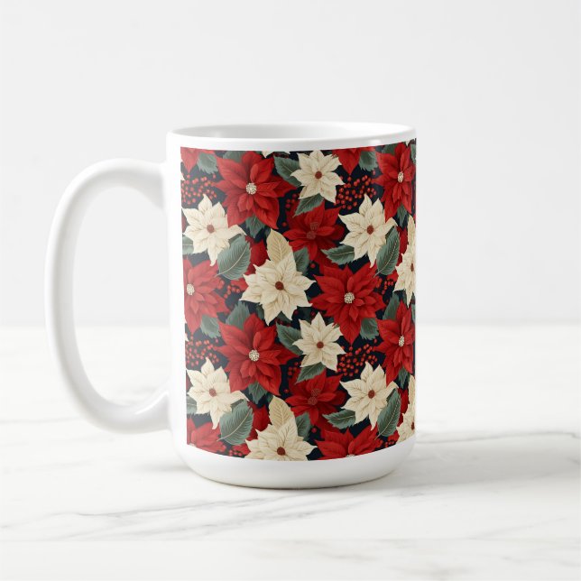 Mug Noël Poinsettia (Gauche)
