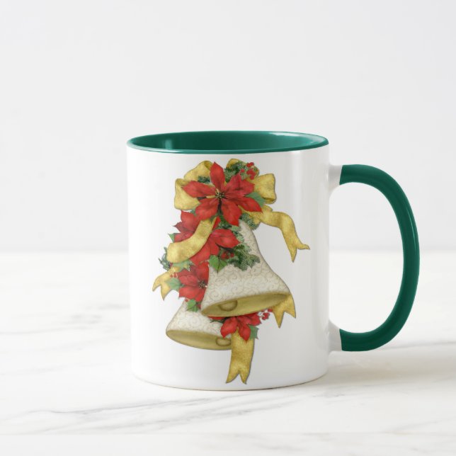 Mug Noël Poinsettia Bells (Droite)