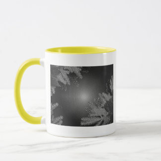 Mug Noël Poinsettia Noir Et Gris I