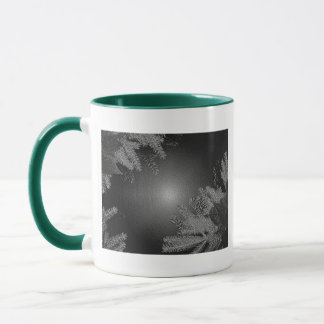 Mug Noël Poinsettia Noir Et Gris I